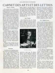 La mort d'Octave Uzanne dans A.B.C artistique et littéraire, n°83, 15 novembre 1931